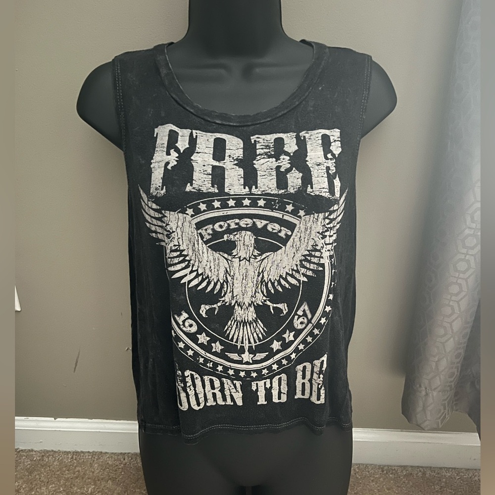 Billabong Muscle Tank Top Tye Dye American Flag Graphic Design Sz Small - Picture 7 of 9